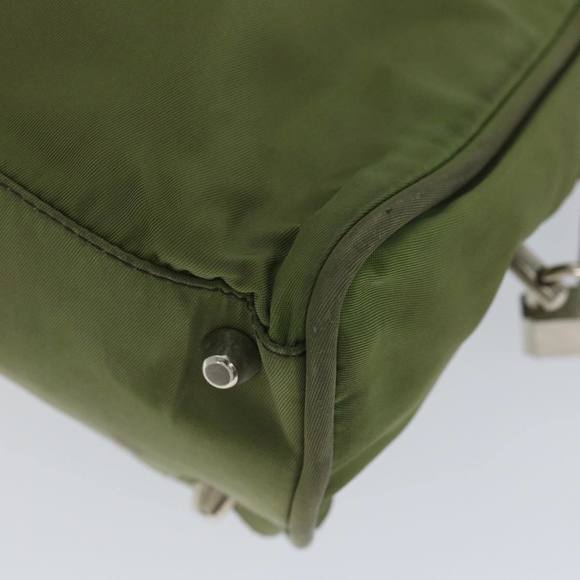 PRADA Hand Bag Nylon Khaki Auth 57260 - Picture 15 of 16